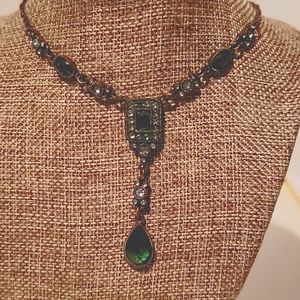 Costume green necklace